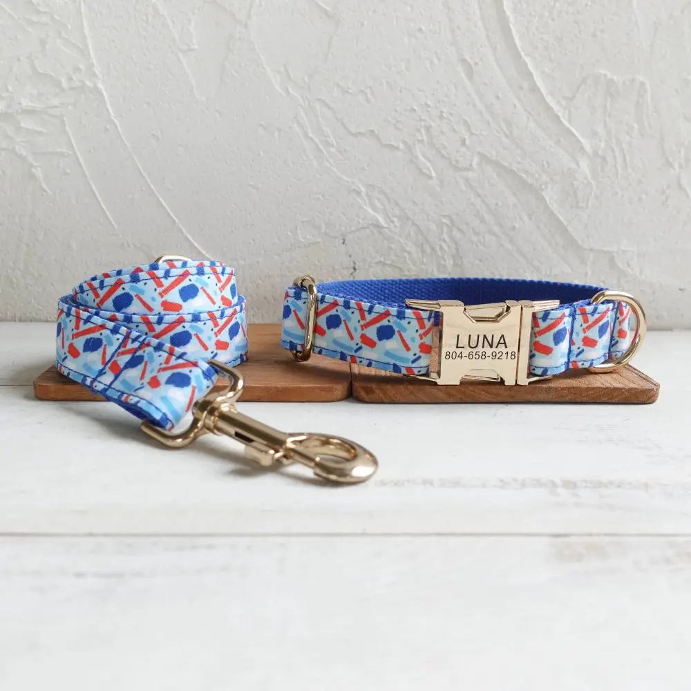 

Personalized Dog Collar Custom Pet Collar Free Engraving ID Name Tag Pet Accessory Biscuit Candy Puppy Collar Leash