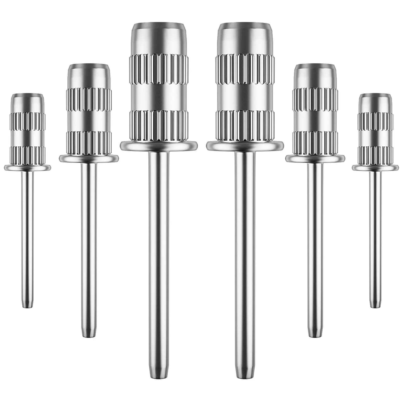 

6Pcs Nail Drill Bits 3/32 Inch Mandrel Bit Sanding Bands Shaft for Nail Drill Acrylic Nails Gel Manicure Pedicure Tools