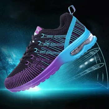 Women Air Cushion Running Shoes for Tennis Sports Fashion Sneakers Lace Up Lightweight Breathable Leisure Gym Walking Shoes 1