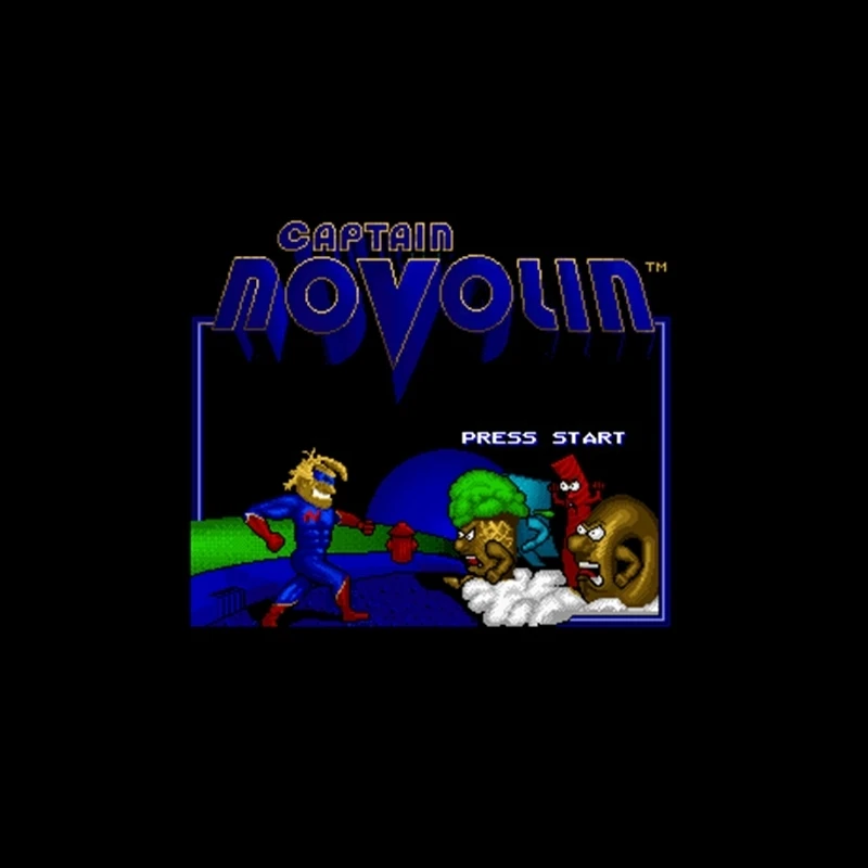 Новое поступление 16-битная большая серая игровая карточка Captain Novolin NTSC для