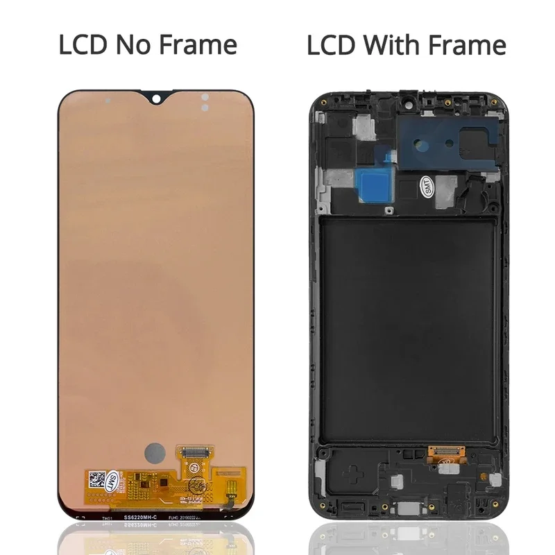 Фото Для Samsung A20 (протестировано) A205F A205G A205W A205U A205S ЖК-дисплей с сенсорным экраном и диджитайзером в сборе для замены №3