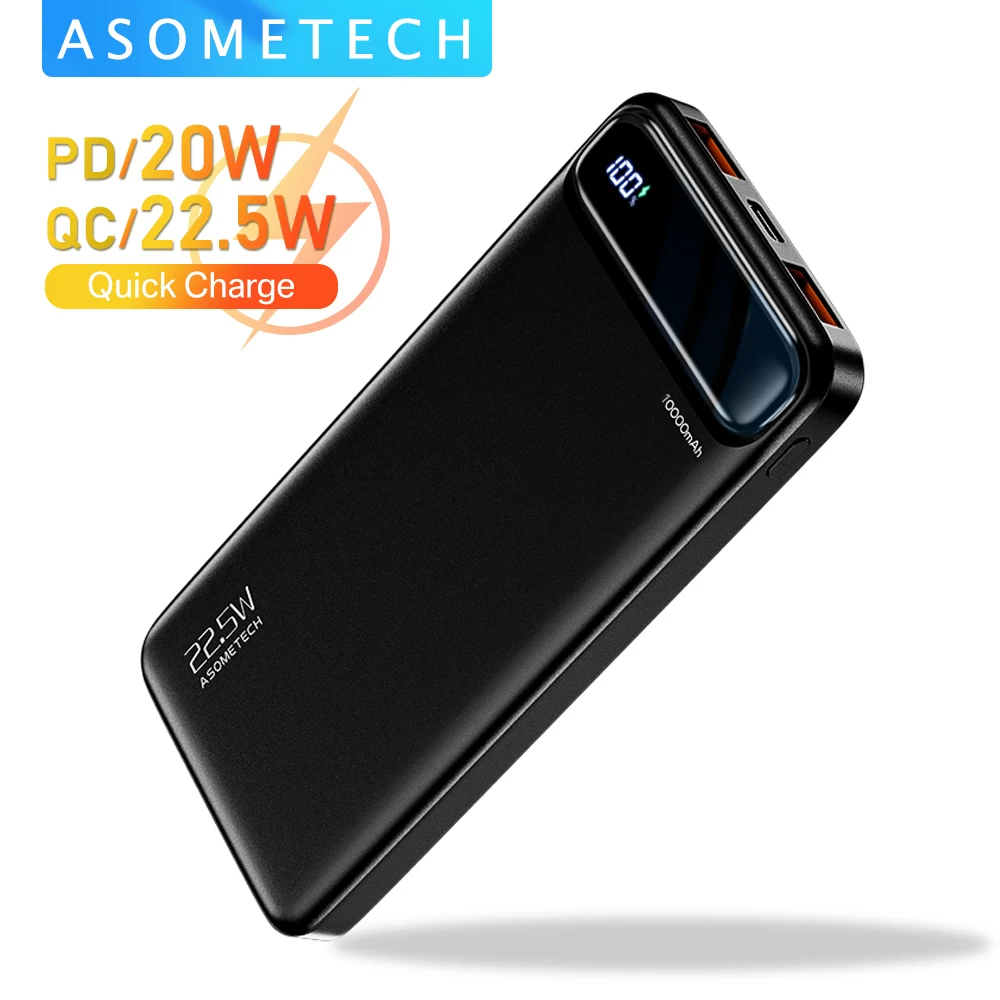  Power Bank 10000mAh QC PD Fast Charge Powerbank 10000 mAh External Battery Portable Charger PoverBank for iPhone 13 12 11 Xiaomi 