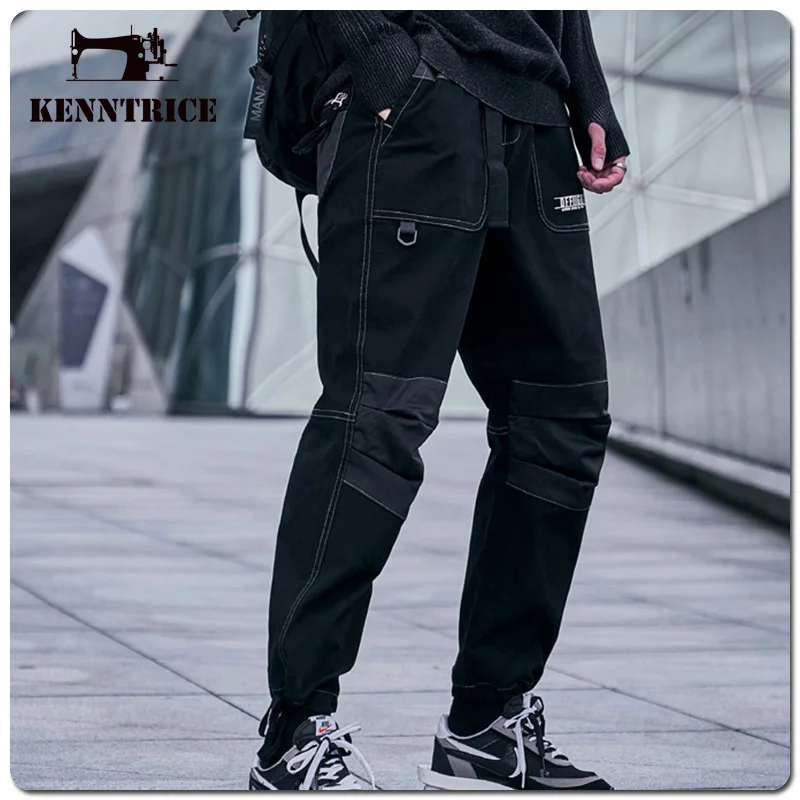 

Kenntrice Men'S Winter Cargos Trousers Thermal Stylish Wide Streetwear Casual Baggy Hip Hop Pockets Fashion Pants For Man
