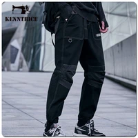 kenntrice mens winter cargos trousers thermal stylish wide streetwear casual baggy hip hop pockets fashion pants for man