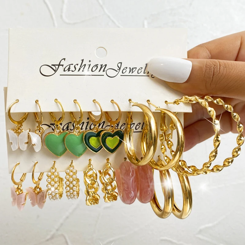 17 км серьги-капли с маслом бабочки серьги жемчужным сердцем для женщин