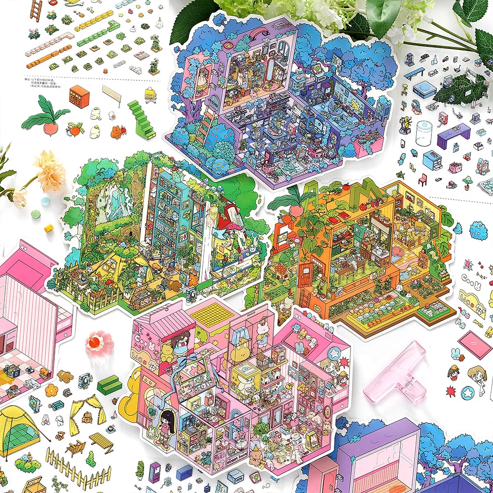 

3D наклейки мультяшного стиля