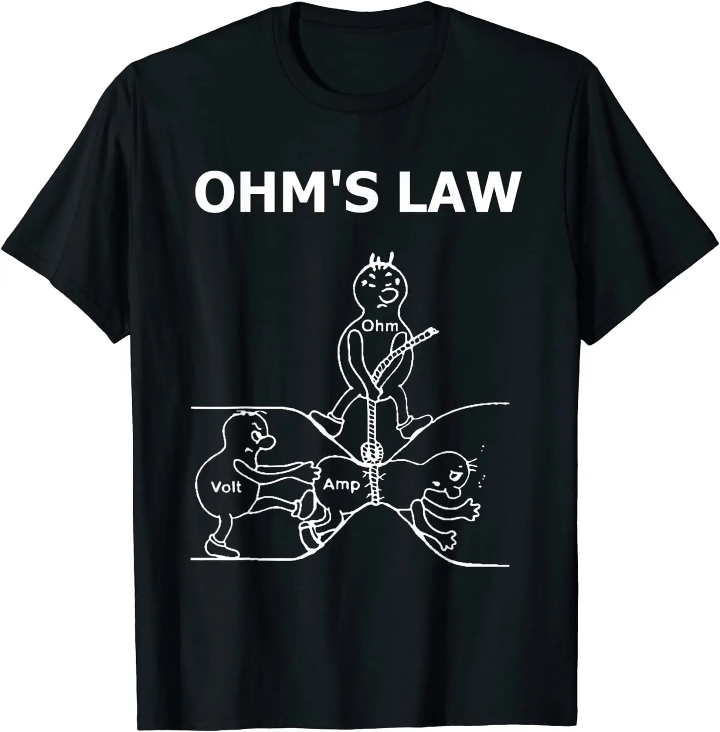 

Электронная футболка Ohm's Law с электрическим инженером