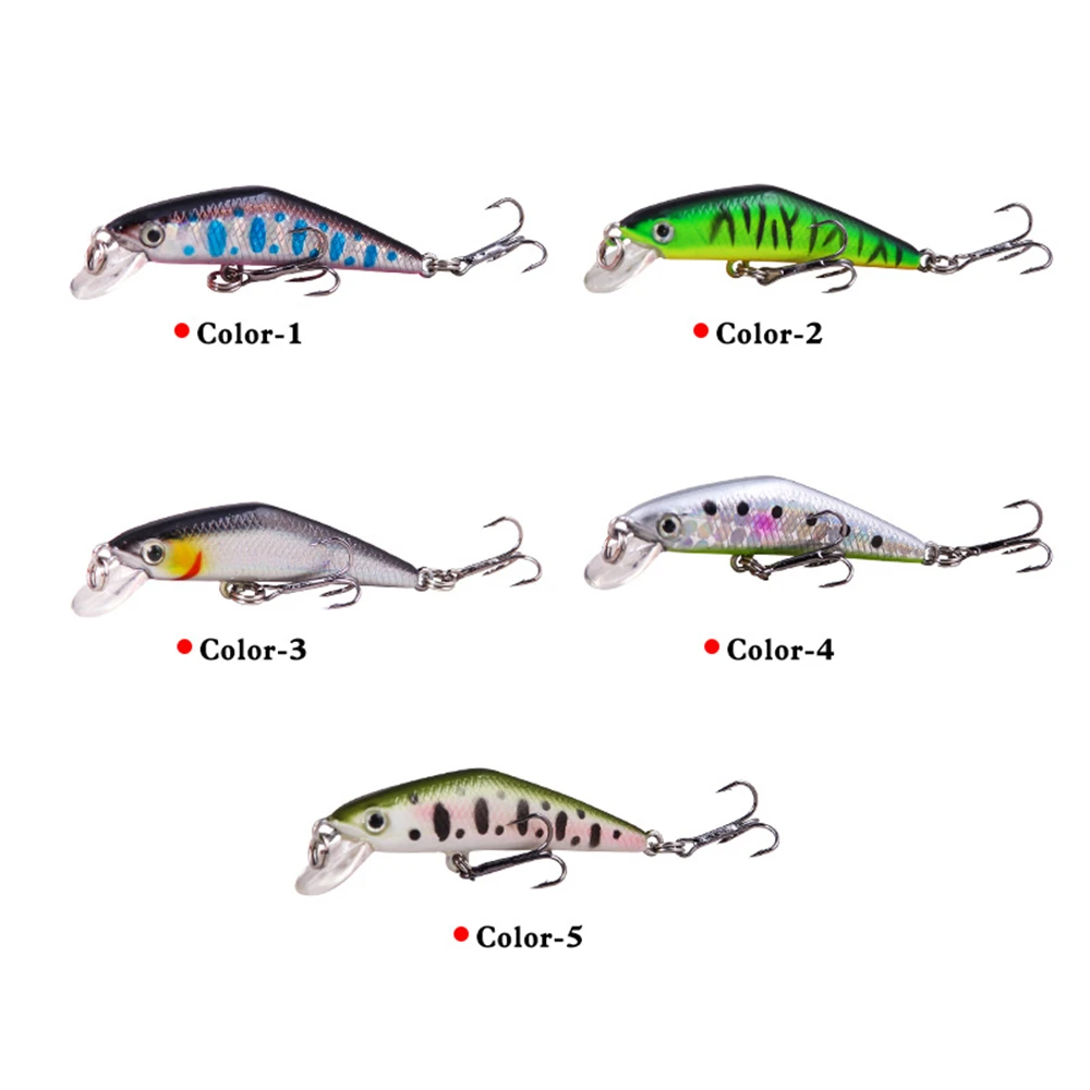 

Fake Bait Micro-mino Slow Sinking Hard Bait Simulation Fishing Gear Luya Fake Bait 6 Colors Freshwater Beak Fishing Accessories