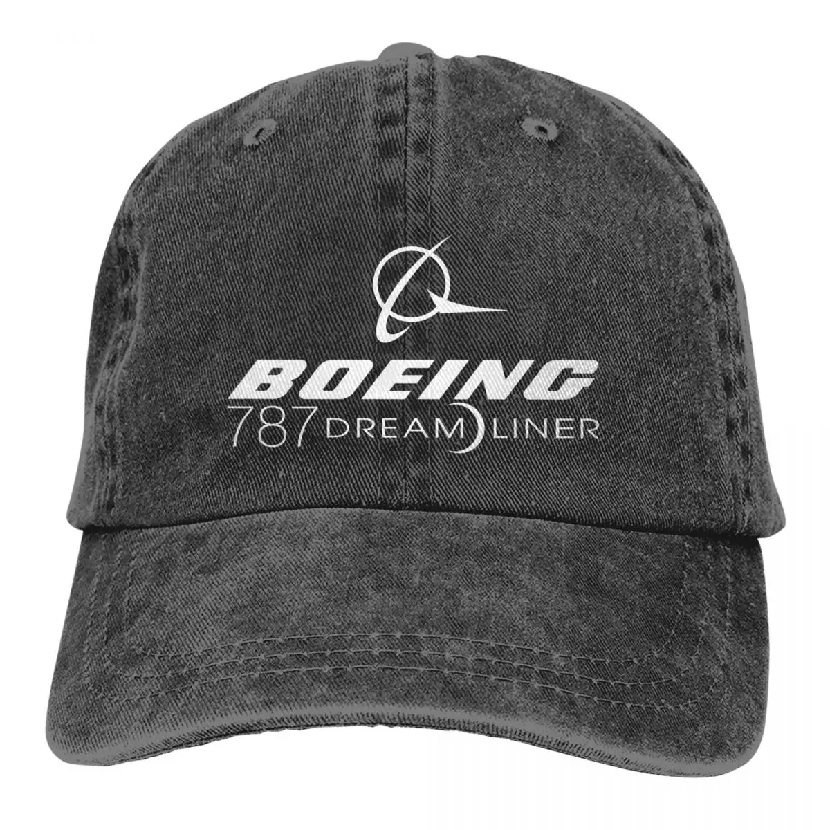 

Boeing 787 Dreamliner Merch Unisex Baseball Caps Distressed Denim Washed Caps Hat Classic Outdoor Workouts Sun Cap