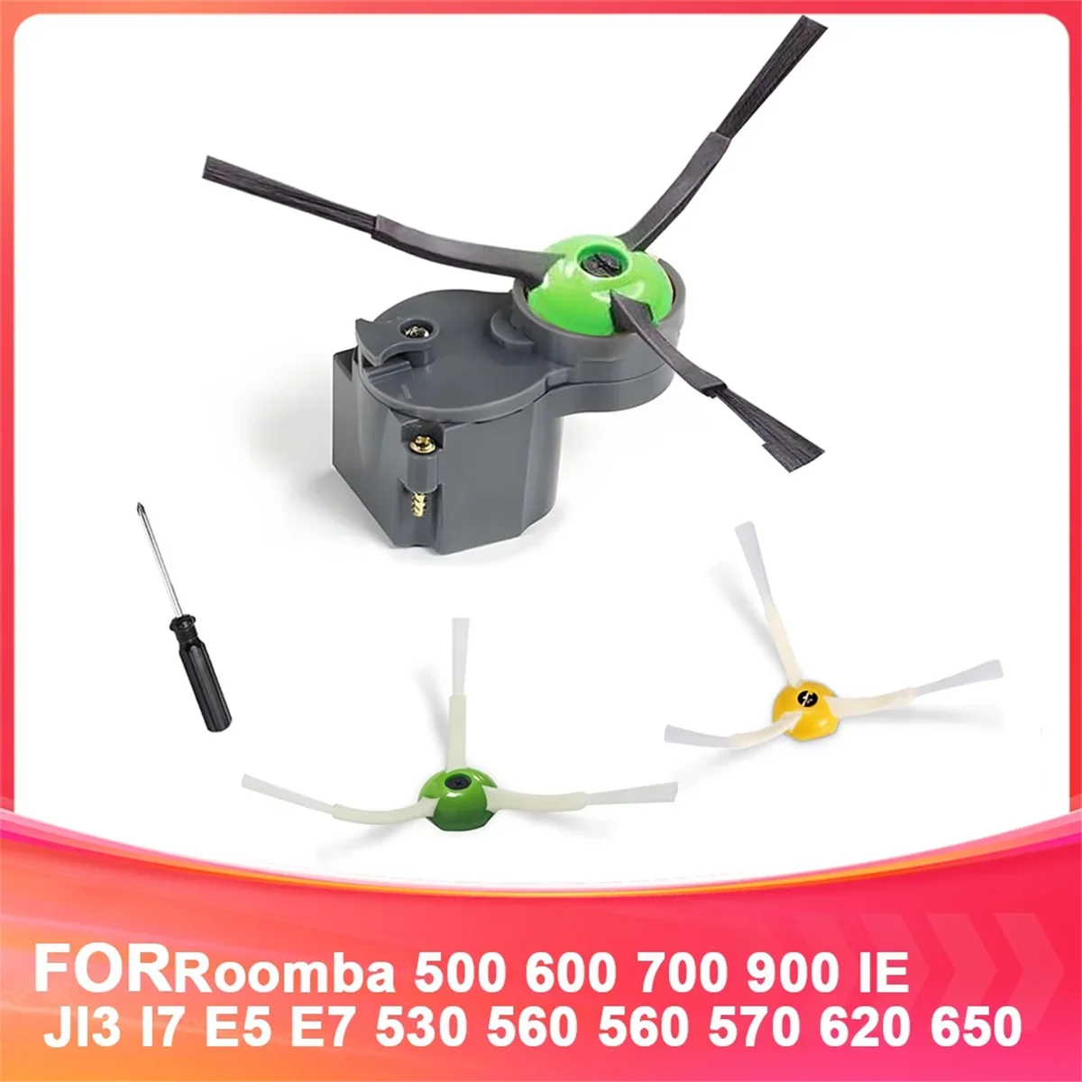 Фото Мотор боковой щетки WZ для пылесосов Roomba серий 500, 600, 700, 800, 900, I, E, J, I3, I7, E5, E6, E7, 530, 560, 570, 620, 960, 980 №1
