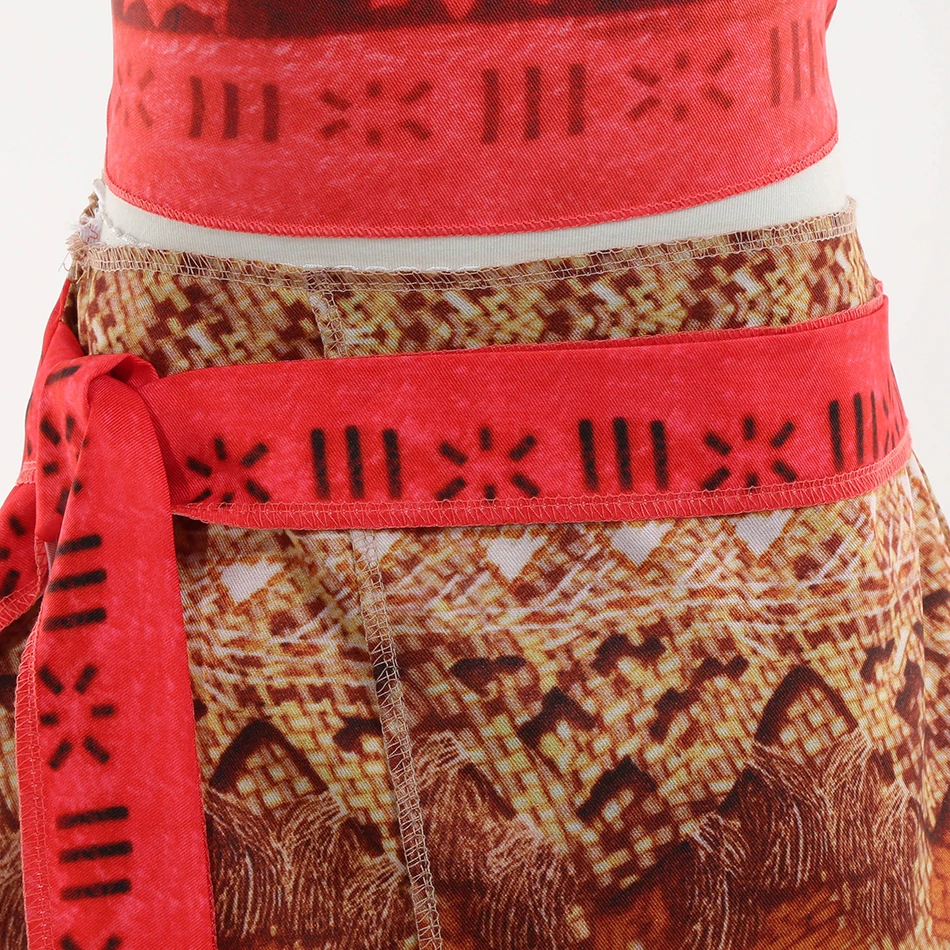 Костюм Принцессы Моаны Для Девочек Летняя Пляжная Одежда Детское Платье