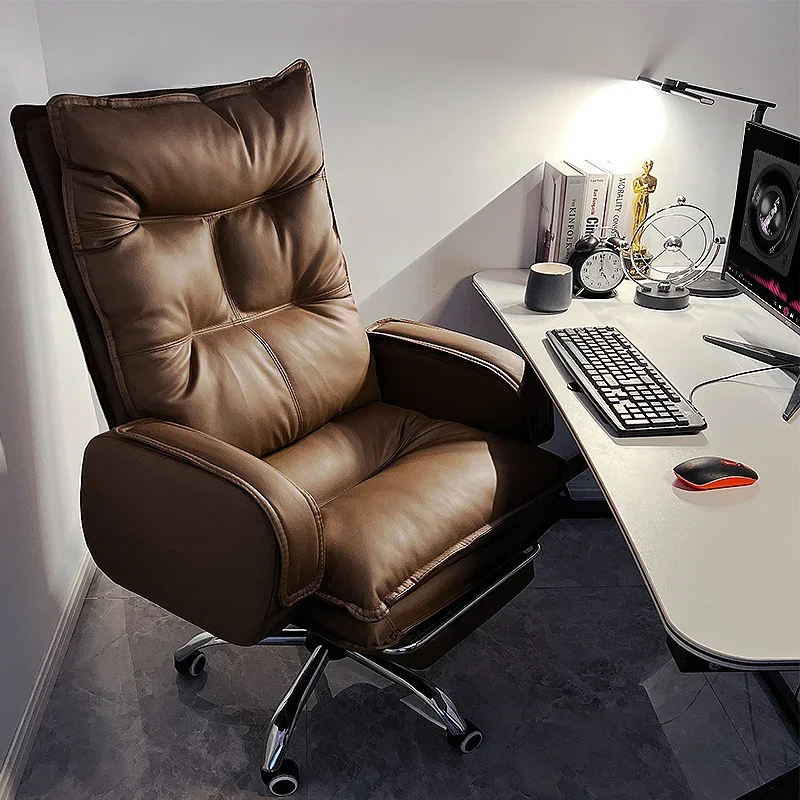 

Дизайнерское массажное кресло-подлокотник для дома и офиса, вращающееся кожаное кресло для дома и компьютера, поворотная офисная мебель