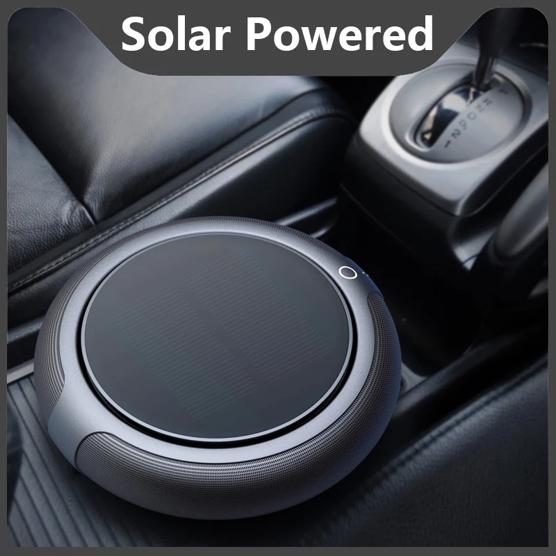 

Electric Solar Air Purifier Car Perfume Portable Car Air Diffuser Electric Flavoring Deodorization Negative Ion Deodorant in Car