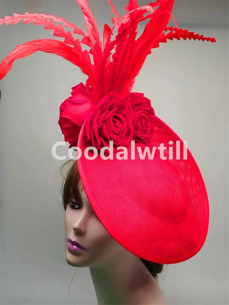 Женская шляпа-Таблетка с перьями