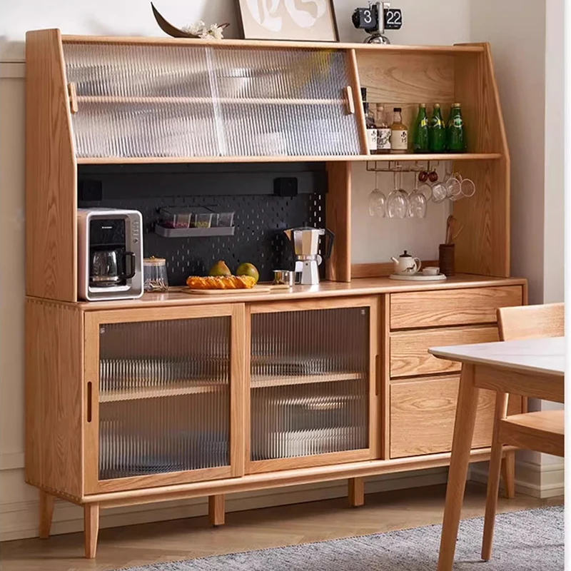 Роскошная мебель кофейный угловой шкаф интерьер полный кухонный хранение и