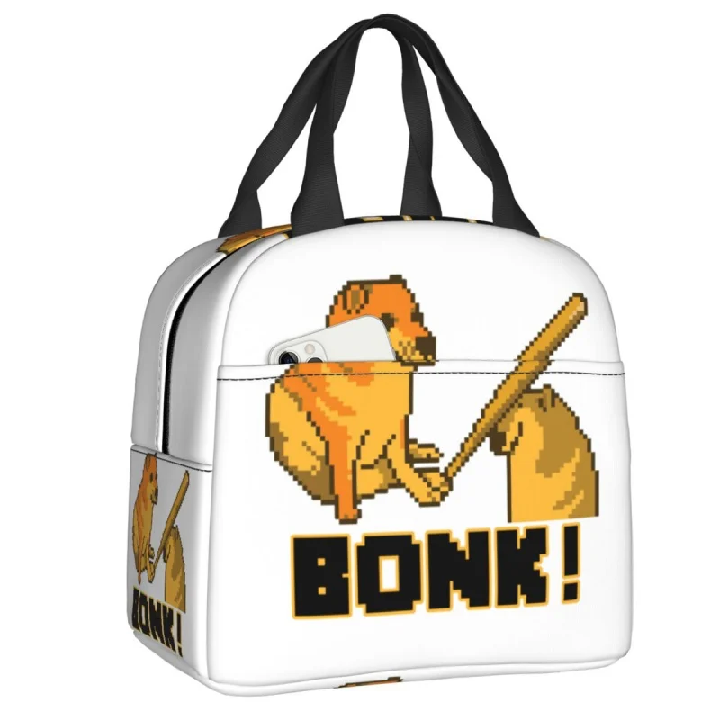

Pixel Artsulated Lunch Bag for Women Reusable Shibau Dog Cooler Thermal Lunch Box Picnic Foodte Bags