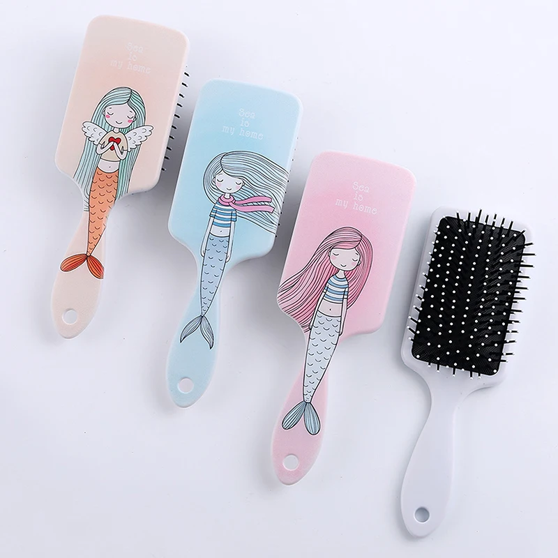 

Mermaid Cartoon Anti-static Comb Hairdressing Board Comb Massage Hair Air Cushion Comb