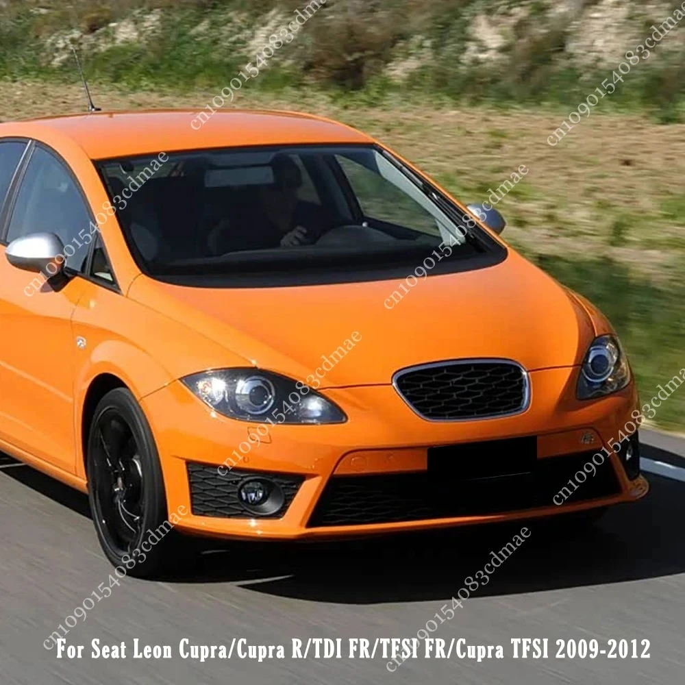 

2 шт., передние фары, брови для Seat Leon MK2 Cupra FR TDI TSI TFSI 2005-2012, ABS, УФ-пальто, наклейка на веки, модификация крышки
