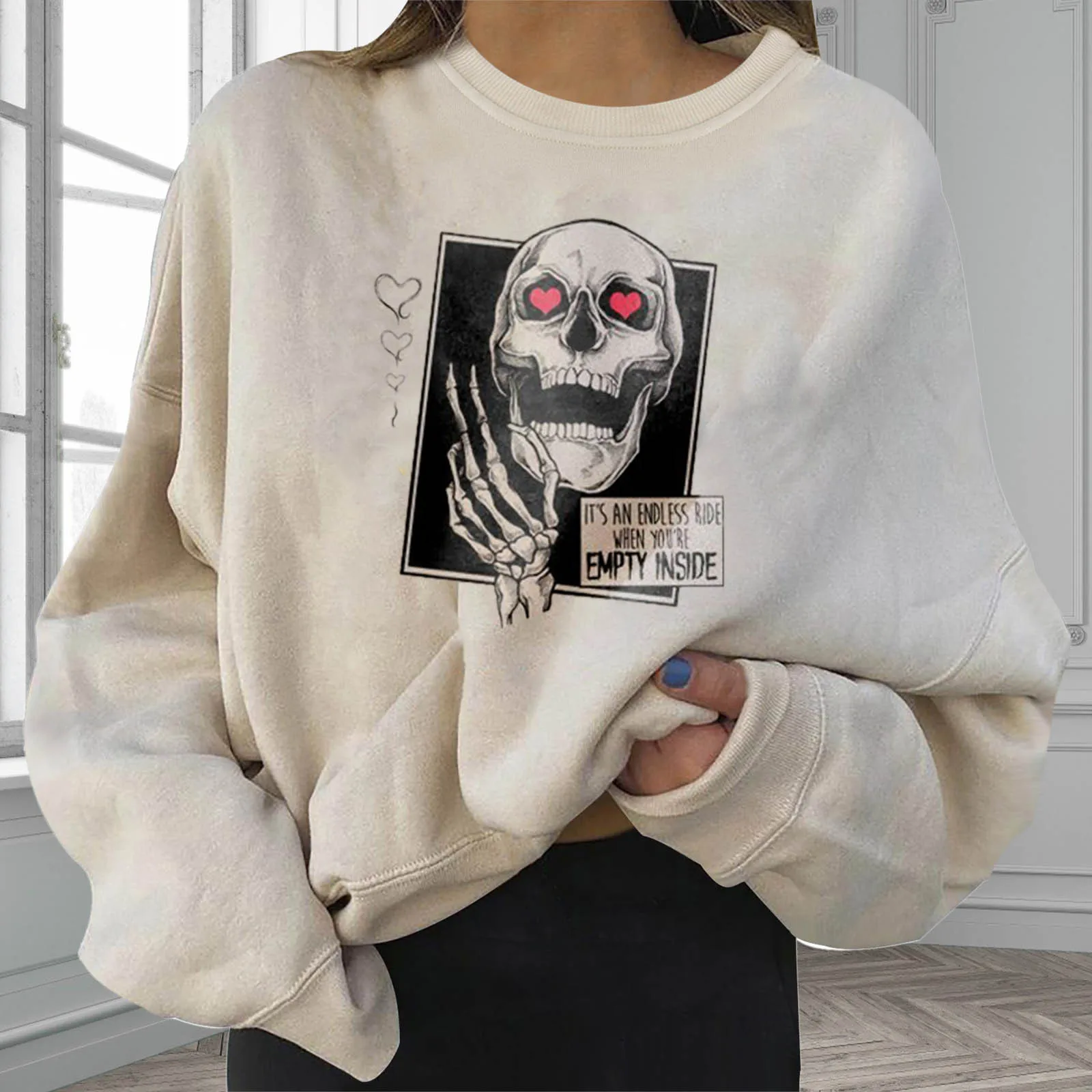 

Big Boys Zipper Hoodie Halloween Sweatshirts for Women Long Sleeve Crewneck graphic Pullover Small Sleeve