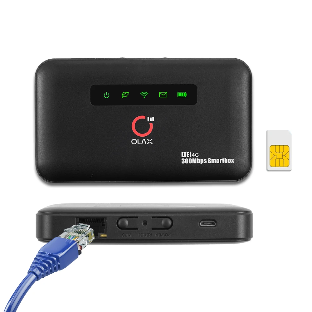 

Разблокированный мобильный прогулочный Wi-Fi OLAX MF6875 4G LTE RJ45 300 Мбит/с