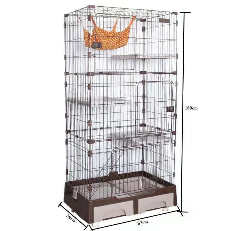 

Manufacturer Best Price With High Quality Cats Cage 3 Layer Sale Cheap Plastic Durable Pet Cage