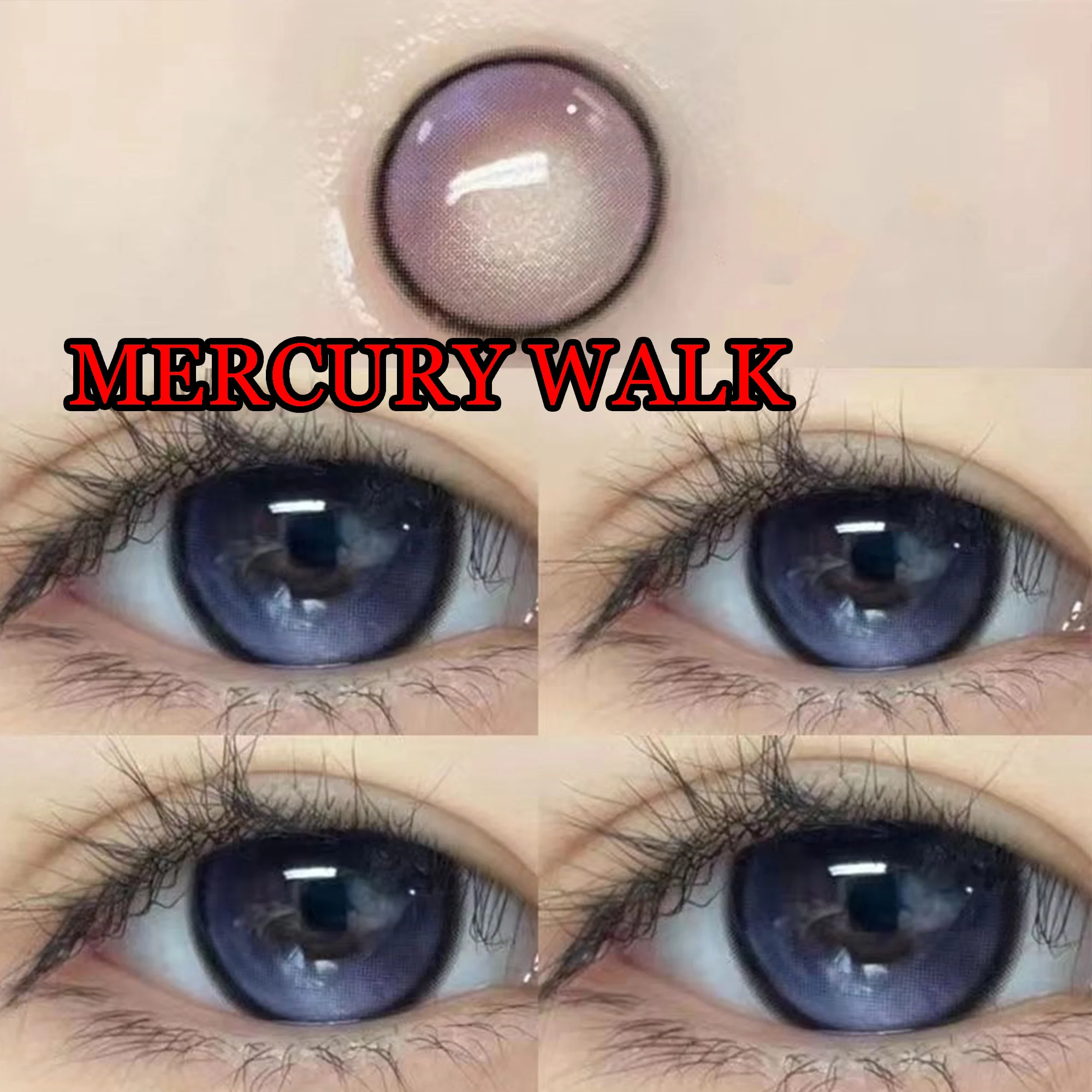 

Purple Eye Women Men Color Soft Contacts Lens for Cosplay Glasses with Prescription Women Men Mercury Walk Violet