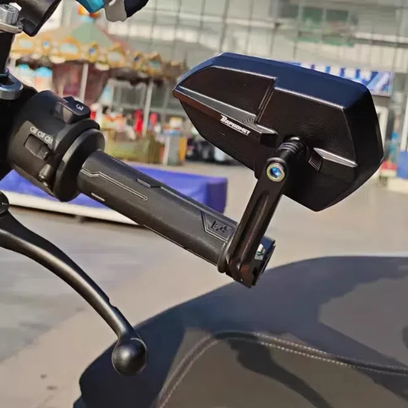 Мотоциклетное алюминиевое обожженное титановое боковое зеркало с ЧПУ заднего