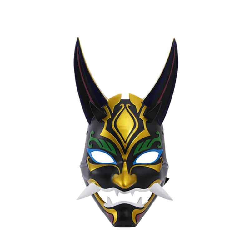 

Genshin Impact Xiao Cosplay Resin Masks Yaksha Dragon God Tiger Halloween Chinese Ancient Style Live Props COS Game Prop Party