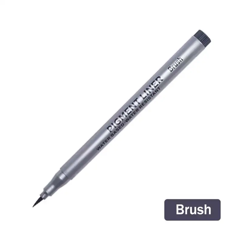 

Профессиональные художественные маркеры Dot Ding, черный, пластик+масляные чернила