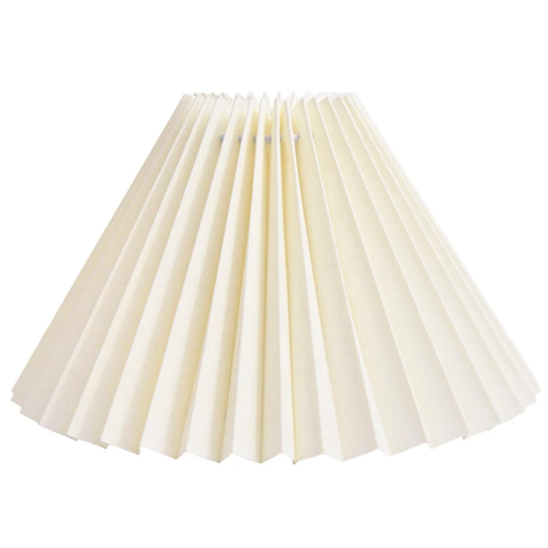 

3X Pleats Lampshade Table Lamp Standing Lamps Japanese Style Pleated Lampshade Creative Desk Lamp Shade Bedroom Lamps -B