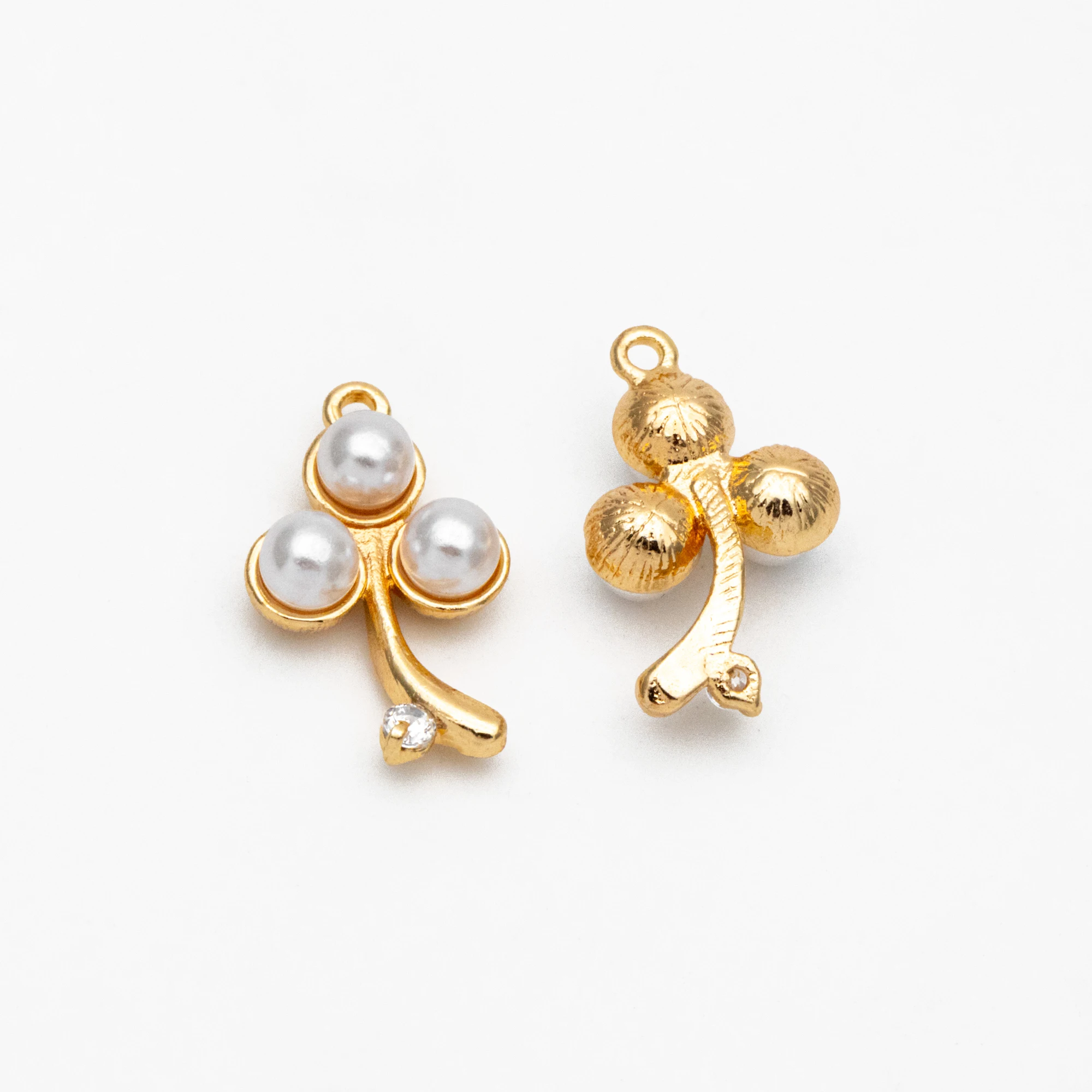 10 шт. подвески с искусственным жемчугом 16x10 мм