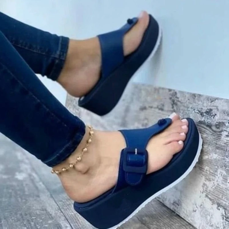 

Sandals Woman Summer New Casual Beach Slippers Platform Leopard Slippers Female Plus Size Flat Sandals Woman Comfort Flats