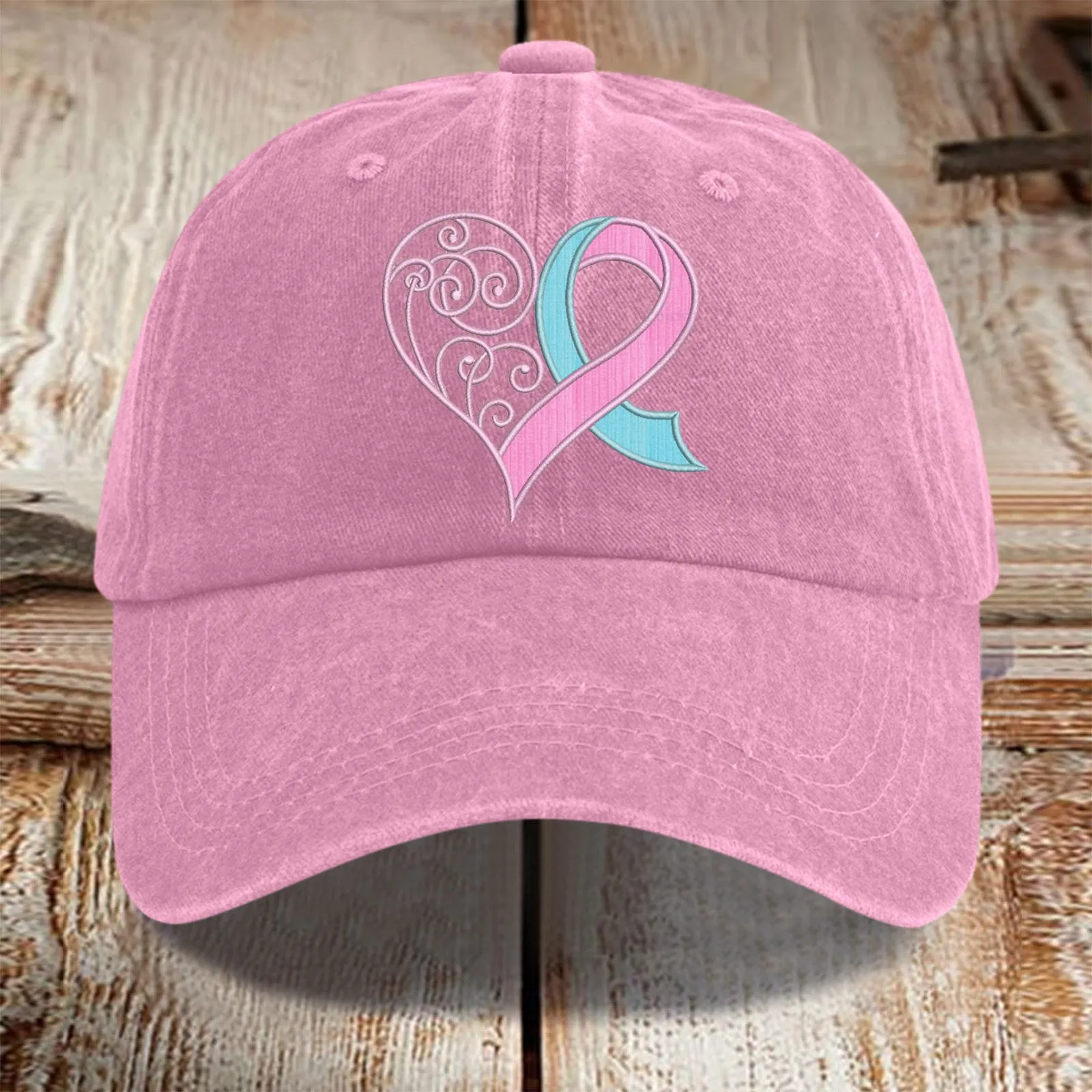 Унисекс потертая женская шляпа с рисунком в виде сердца