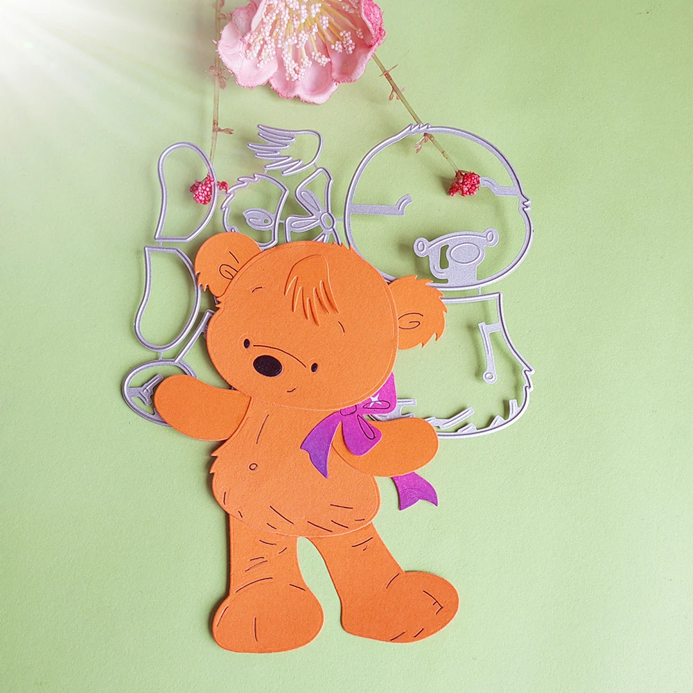 

New and beautiful animal bear cutting dies scrapbook decoration embossed photo album decoration card making DIY crafts