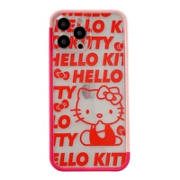 hello kitty phone case for iphone 12 11 pro max 7 8 xr x xs max se 2020 phone cover silicong anti fall coque shell