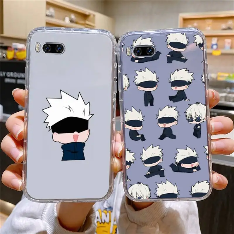 

Cute Anime Jujutsu Kaisen Phone Case For Huawei Mate P10 P20 P30 P40 P50 Smart Z Honor 50 60 70 Pro Lite Transparent Case