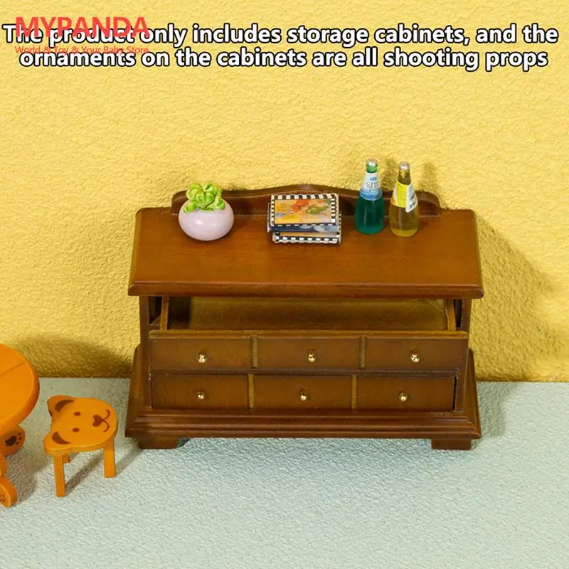 

1:12 миниатюрный шкаф для хранения для кукольного домика, девять отделений, модель, Декоративный Ящик для игрушек, можно открыть