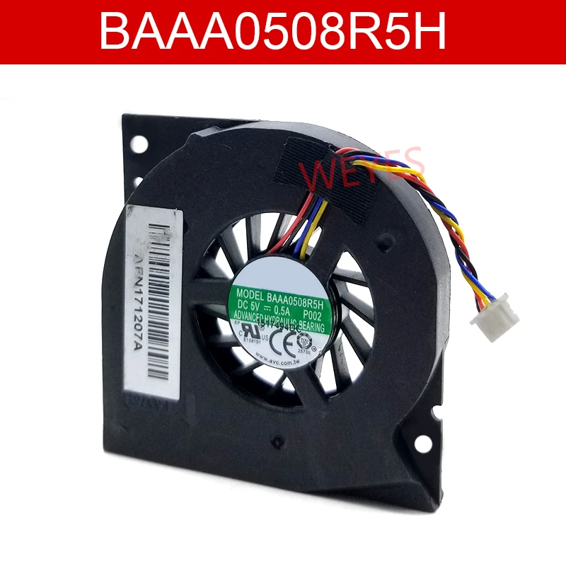 Совершенно новый вентилятор для процессора BAAA0508R5H для AVC для Gigabyte BRIXS GB-BXi5H-4200 четыре строки DC5V 0.5A кулер