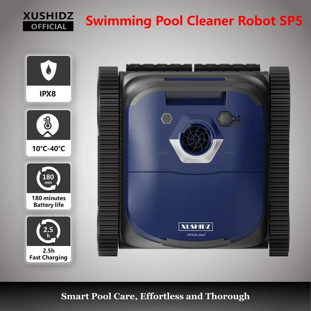 Робот XUSHIDZ SP5, робот-очиститель для бассейна, автоматический робот-уборщик, литиевая батарея, 4500 мАч, беспроводной подводный пылесос дейзи медоус белёк эми или подводный клад повесть