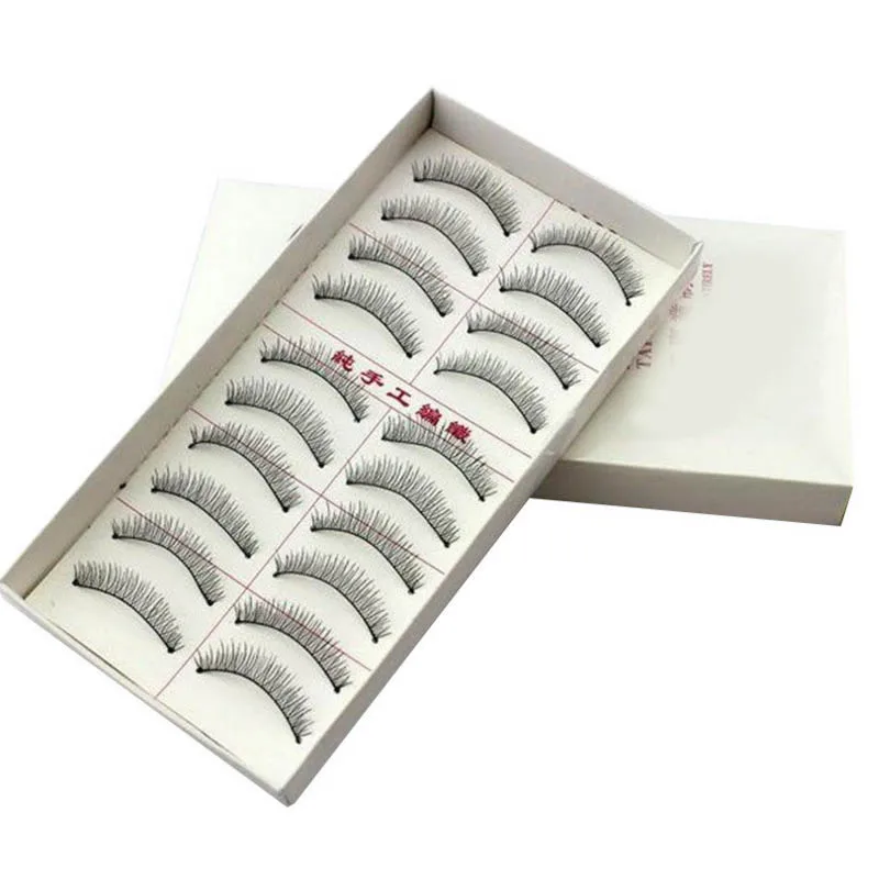 

10pair False Eyelashes Bunches Reusable Natural And Regular Long Eyelashes Artificial Fake Eye Lashes Makeup Eye Lashes Makeup