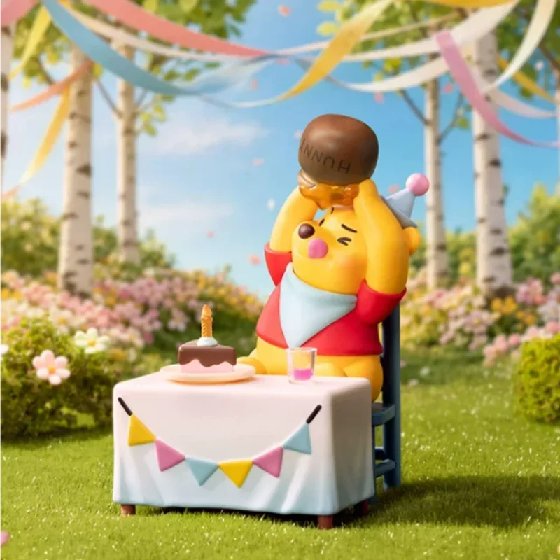Фото POP MART Disney Winnie The Pooh Let Is Party Series Слепая коробка-сюрприз Официальная оригинальная коллекционная фигурка Настольное украшение №5