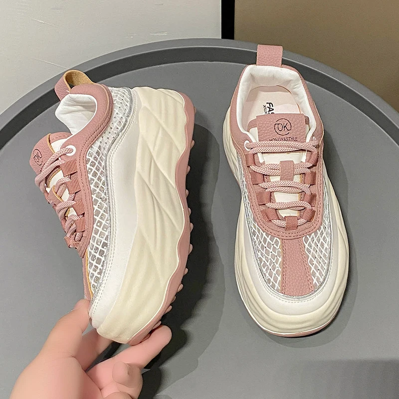 Women's Sneakers with Sparkles Shoes Woman Shoes Luxury Platform Woman-shoes Womens Trainers Rhinestone Fashion Heels Casual