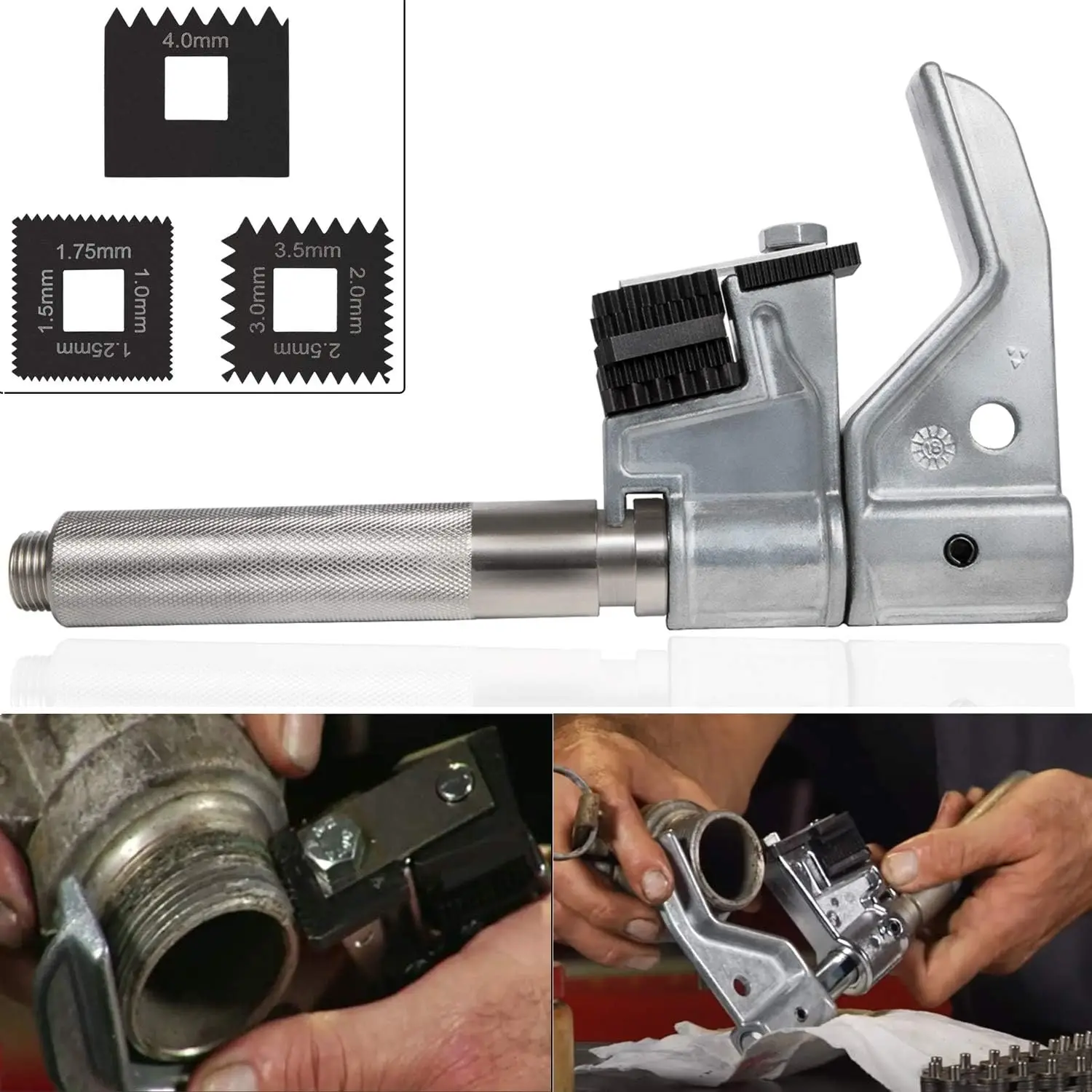 

Outside Thread Chaser and 202817 Metric Die Set (3 Dies) for Thread Repair Tool, Similar to 7402, 202817