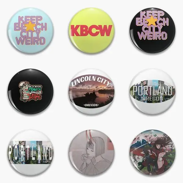 

Заколка Kbcw с мягкими пуговицами Keep Beach City, индивидуальная заколка на лацкан шляпы, женская брошь, Креативная одежда, любимый металлический м...