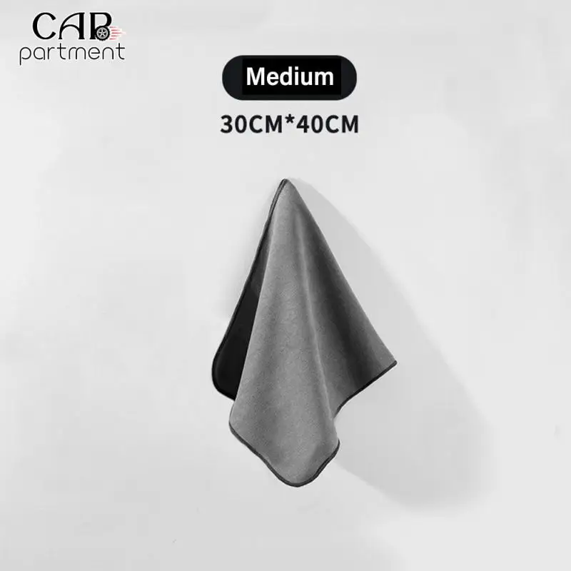 

Double-sided Car Care Cloth Detailing Wash Towel Water Absorbent Towel Car Cleaning Drying Cloth Hemming High-end Microfiber