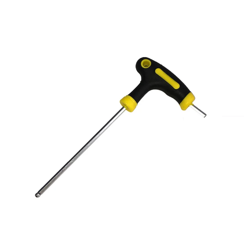 4мм одночастные роликовые туфли Внутренний шестигранный ключ инструменты для замены лезвия гаечного ключа T -рукоятка Встраиваемый ремонтный ключ гексагональный ключ случайного цвета.