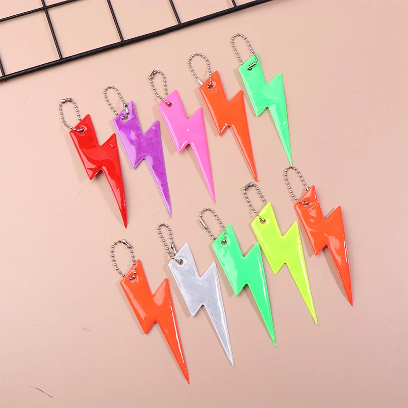 

10 шт. светоотражающий брелок с молнией, высокая яркость, светоотражающий ночной брелок, портативный брелок для ночной безопасности, подвеска для студенческой сумки