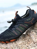 2022 new mens shoes round toe solid color casual outdoor hiking shoes wading shoes swimming shoes
