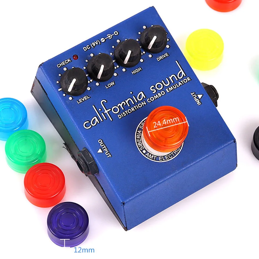 

10pcs Electric Guitar Effect Pedal Candy Cover Cap Footswitch Topper Multi Color Electric Guitar Accessories
