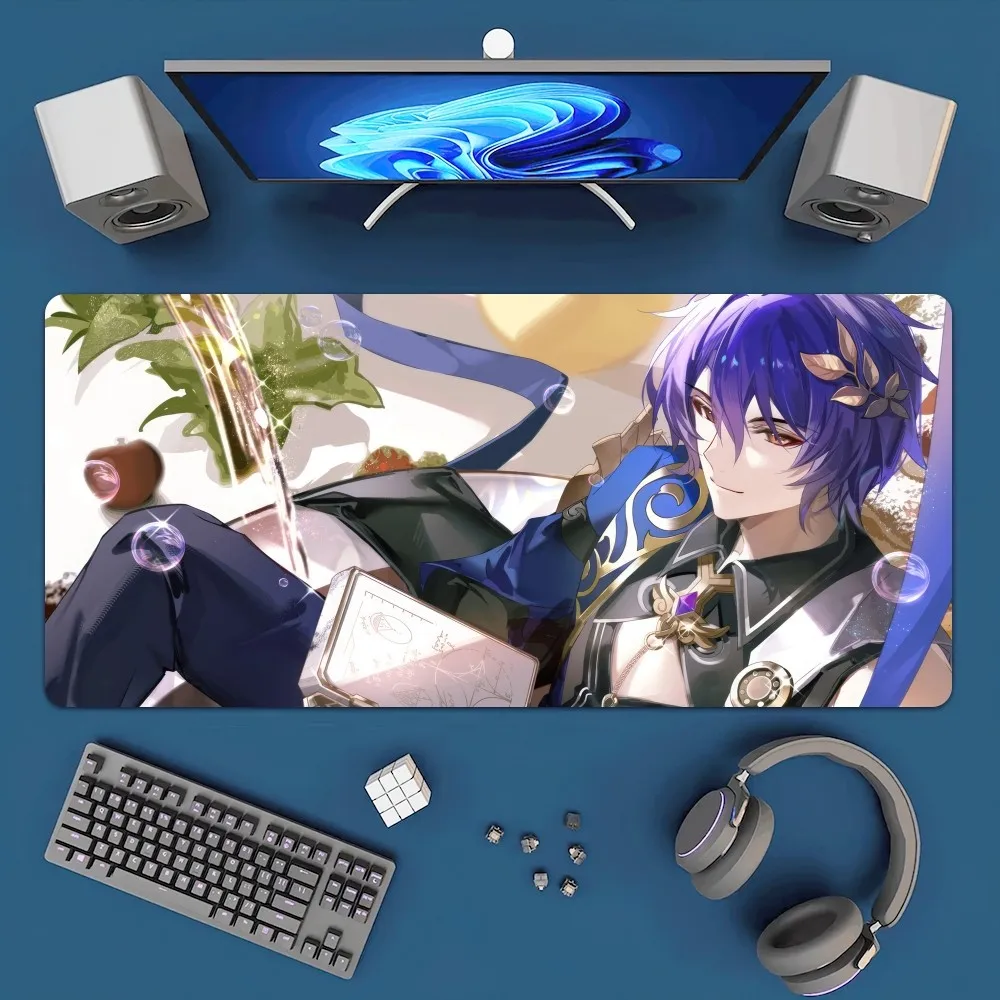 Коврик для мыши Honkai с антискользящим покрытием офисный большой резиновый коврик